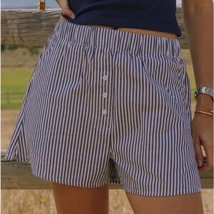 Daily Drills Striped Poplin Boxer Shorts
